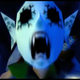 A screenshot of Link writhing in pain as he transforms into a Zora after equipping Mikau's mask.